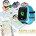 Kids Smart Watch Phone smartwatches for Children with GPS Tracker sim Card Anti-Lost sos Call Boys and Girls Birthday Compatible Android iOS Touch Screen (GPS Blue)