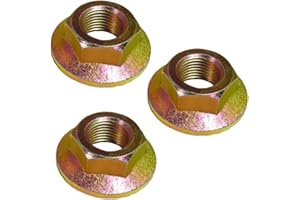 3-Pack Spindle Blade Nut Compatible with Cub Cadet Zero Turn Mower RZT 50 RZT 54 RZT4 Replaces 712-0417 Durable Metal Deck Ha
