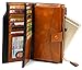 YALUXE Women's Genuine Leather Wallet RFID Blocking Multi Card Holder with Cell Phone Pocket Mothers Day Gifts