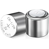 WARRIORLAND CR1/3N 3V Lithium Battery, 2 Pack
