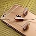 KingYou in-Ear Headphones Stereo Rose Gold Wired Earbuds Dynamic Crystal Clear Sound Noise-Isolating Earphones with Microphones for iPhone Android MP3 Player ¡­