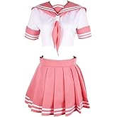 GK-O Fate Apocrypha FGO Astolfo Cosplay Costume Pink Sailor Suit JK Uniform