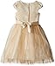 ZUNIE Girls' Brocade Ballerina Dress