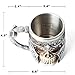 alikiki Vintage Drinking Glass Beer Goblet Gifts for Coffee, Stainless Steel Cup Drinking Horn Bar Cup Nordic Gifts for Halloween, Christmas and Home Decor