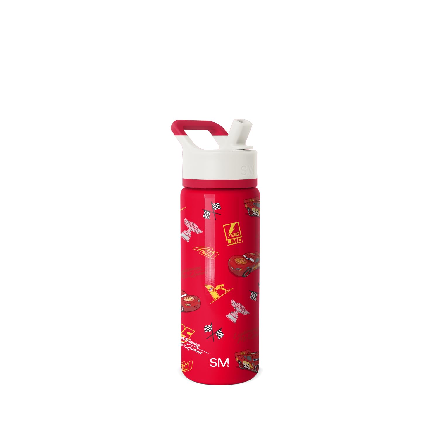 Photo 1 of Simple Modern Kids Summit Water Bottle with Straw Lid |Disney Lightning McQueen 18oz Stainless Steel Cup Insulated Tumbler for Boys, School | Cars Lightning Speed