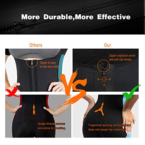 NonEcho Neoprene Sauna Full Shaper Sweat Body Suit Sleeve Slimming Shapewear Weight Loss - Thumbnail 2