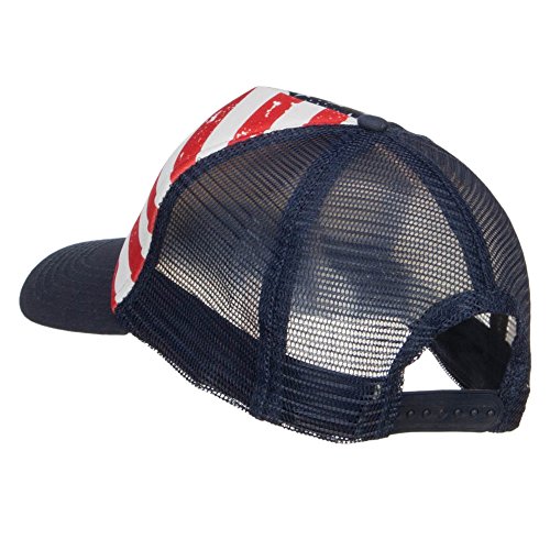 USA Flag Foam Trucker Cap - Navy OSFM