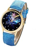 Loweryeah 3D Wings Tianma Black Mirror Quartz Watch Student Watches