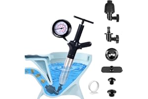 Toilet Plunger,Drain Clog Remover,Powerful Air Plunger Sink Plunger with Visual Barometer, Stainless Steel Air Drain Blaster,