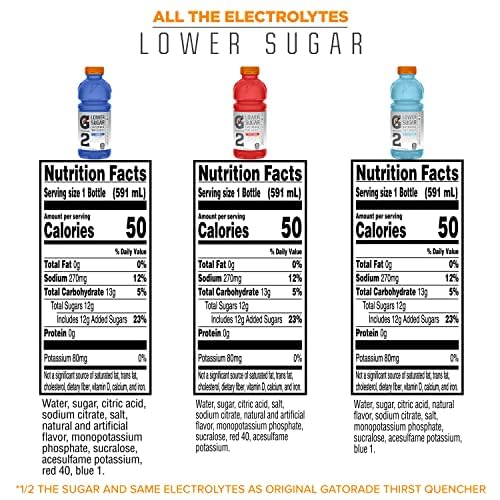 GATORADE G2 THIRST QUENCHER SPORTS DRINK, VARIETY PACK, 20OZ BOTTLES, 12 PACK, ELECTROLYTES FOR REHYDRATION