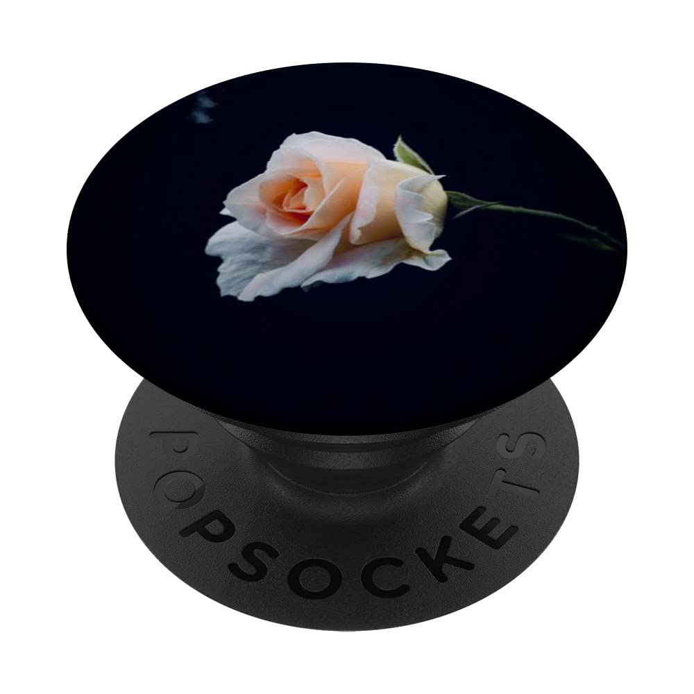 White Rose Flower PopSockets Swappable PopGrip