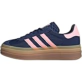 adidas Gazelle Bold WMNS Shoes, Dark Blue/Pink Spark/Dark Blue, Size 8