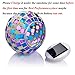 Senbowe Solar Powered Mosaic Glass Ball LED Garden Lights,Color Changing Solar Table Lamps,Waterproof Solar Outdoor Lights for Christmas,Home,Yard, Patio,Ideal Gifts - 5.12 4.13 in