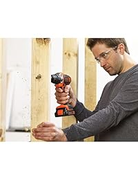 Destornillador perforadora Black & Decker 20 V MAX con 1 baterías de litio
