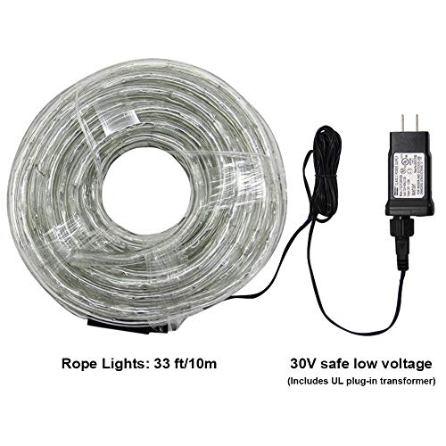 image for Twinkle Star 33 FT 240 LED Rope String Lights Plug in Fairy String Lig