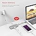 Lenovo USB C Hub, 6 in 1 Type C Adapter with Ethernet Port, 4K USB C to HDMI, USB C Power Delivery, 2 USB 3.0 Ports, 1 USB 2.0 Port Compatible for USB C Devices