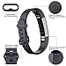 Maledan For Fitbit Alta HR and Alta Bands, Replacement Accessories Wristbands for Fitbit Alta and Alta HR, Black White Gray Large