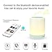 Senmil Table Lamp Night Light Bluetooth Speakers Portable Wireless Music Speaker Smart Touch Sensor Bedside Lamps Dimmable 3 White Light Levels RGB Color Changing with Handle TF Card/AUX-IN Supported