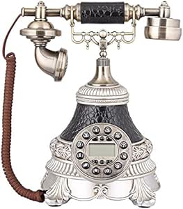 JIAHUAFANG@Creativo teléfono antiguo teléfono fijo con cable de