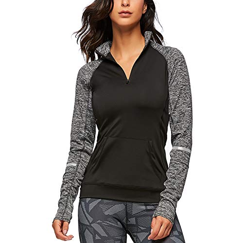 long sleeve running top with pocket