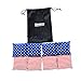 Premium All-Weather Duck Cloth Cornhole Bean Bag Set Total Count 8 Tote Bag Included