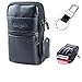 Hengwin Belt Clip iPhone XR Pouch Holster Leather Men Bag Belt Loop Cellphone Holster Case Travel Crossbody Shoulder Bag iPhone XS Max Waist Bag Fanny Messenger Purse Pack for iPhone 7 8 6s Plus + Key