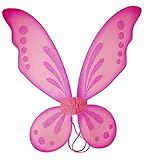 Hot Pink Pixie Fairy Wings Tinkerbell Princess Tutu Dress up Costume