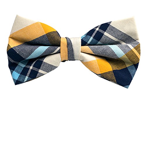 5 PC Mens Assorted Pattern Pre-Tied Adjustable Neck Tie Bowties - Thumbnail 3