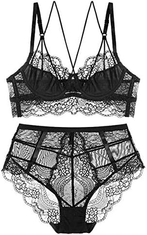 black lace underwear set