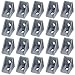 Boeray 20pcs 2 Hole Inside Corner Bracket Gusset for 2020 Series Aluminum Extrusion Profile with Slot 6mm