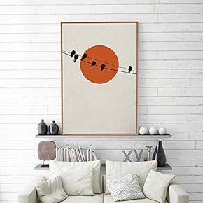 Framed Nordic Abstract Home Artwork for Living Room Bedroom
