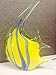 SPI Home Art Glass Yellow Angel Fish