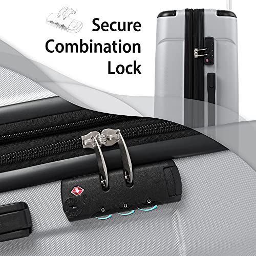 Merax Expandable Suitcases With Wheels and Reinforced Corners, Light Weight CarryOn Luggage 20