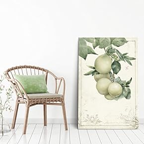 Vintage Style Fruits on Tree Branch