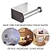 Toilet Paper Holder, Self Adhesive TocTen 304 Stainless Steel Rustproof Paper Roll Holder, No Drilling Easy to Install, The Bathroom Accessory Suitable for Office, Kitchen, Bathroom (Brushed, 5IN)