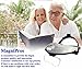 MagniPros Head Mount Magnifier with Ultra Bright LED Head Lamp - 5 Interchangeable Lenses - 2 Way Adjustable Headbands with Padding Comfortably Fits Any Head Size