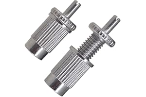 2-Pack Guitar Bridge Stud Posts Adapter Anchors for LP Style Electric Guitars, Converts M8 Mount to 4mm Vintage Post, Metal T