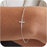 Tewiky Waterproof Gold Bracelets for Women Non Tarnish - Dainty Stack 14K Gold Plated/Sterling Silver Chain Bracelets Set Adjustable Trendy Jewelry for Women