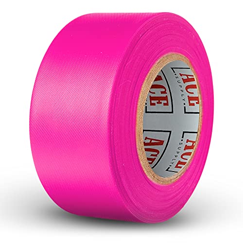 Pink Flagging Tape 12 Pack - Non-Adhesive