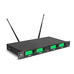 WENWEN Wireless Microphone System Pro UHF 4 Channel