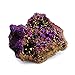 BEADNOVA Ruby Rainbow Aura Quartz Geode Broken Agate Druzy Sparkles Precious Metals Mineral Home Decoration Gemstone