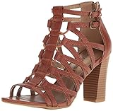 Rampage Women's Elsies Dress Chunky Heel Open Toe Bungee Sandal