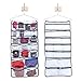 Hanging Closet Organizer 42 Pockets & Hanger stores Clothes, Stockings, Socks, Jewelry, Toiletries, Baby Nursery, Household & Children Accessories. Durable Dual-sided Closet Storage Saves Space