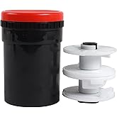 eTone Universal Film Developing Tank with 2 Spirals, Compatible with 120 135 126 127 B/W Film Camera Film Processing Equipmen