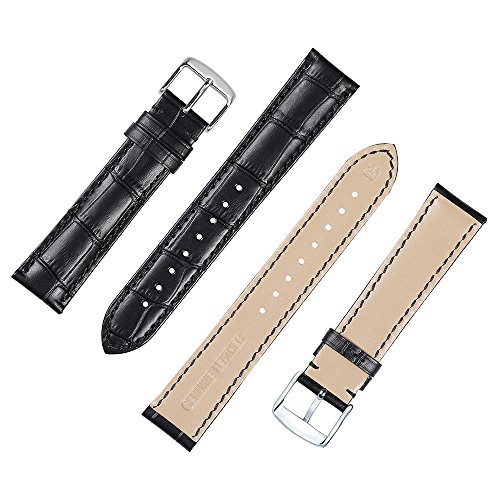 Watch Band 14mm 16mm 18mm 19mm 20mm 21mm 22mm 24mm Genuine Calf Leather Strap Replacement Silver/Gold/Rose Gold Clasp CHIMAERA