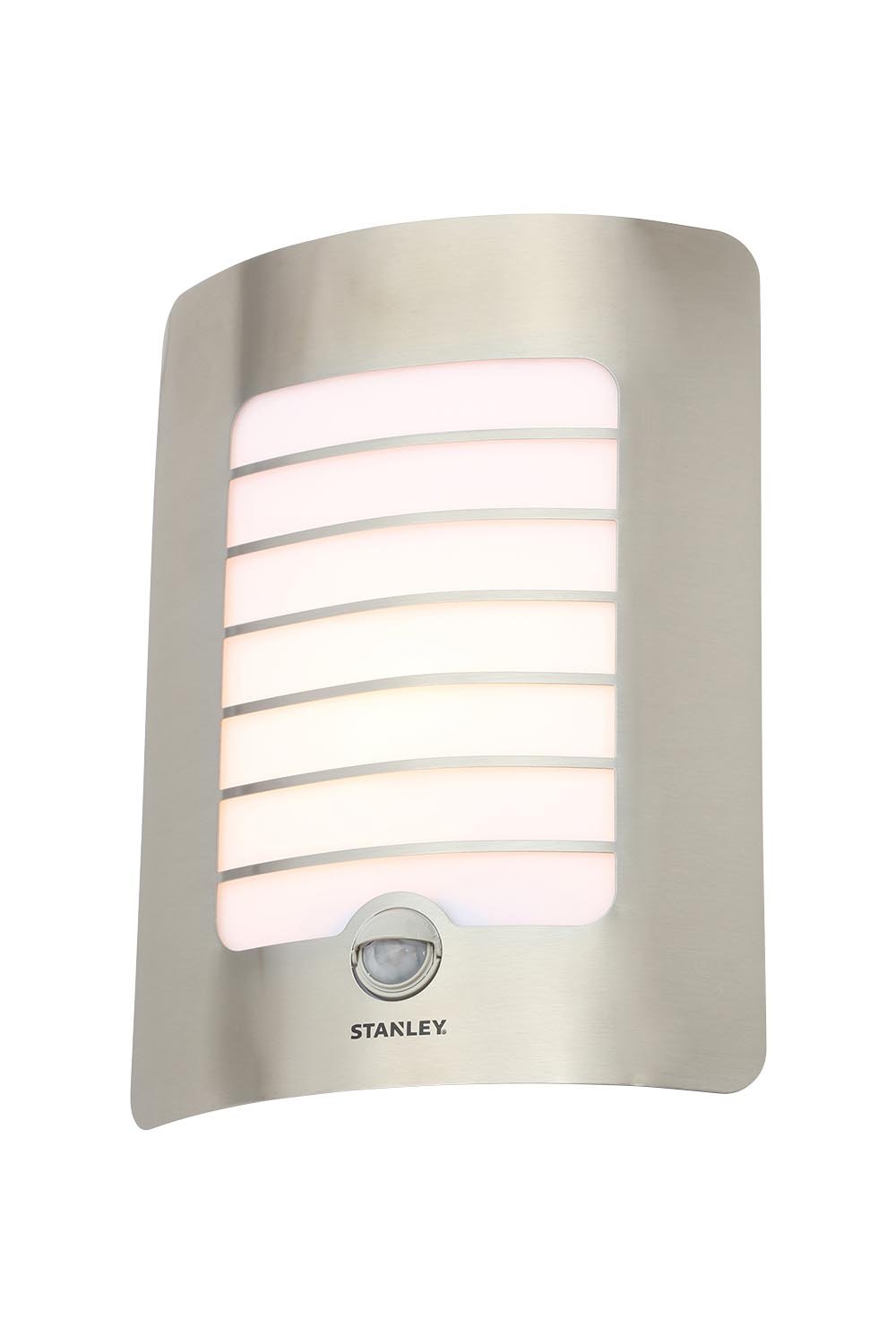 Stanley Stainless Steel Panel Wall Light With PIR Sensor E27