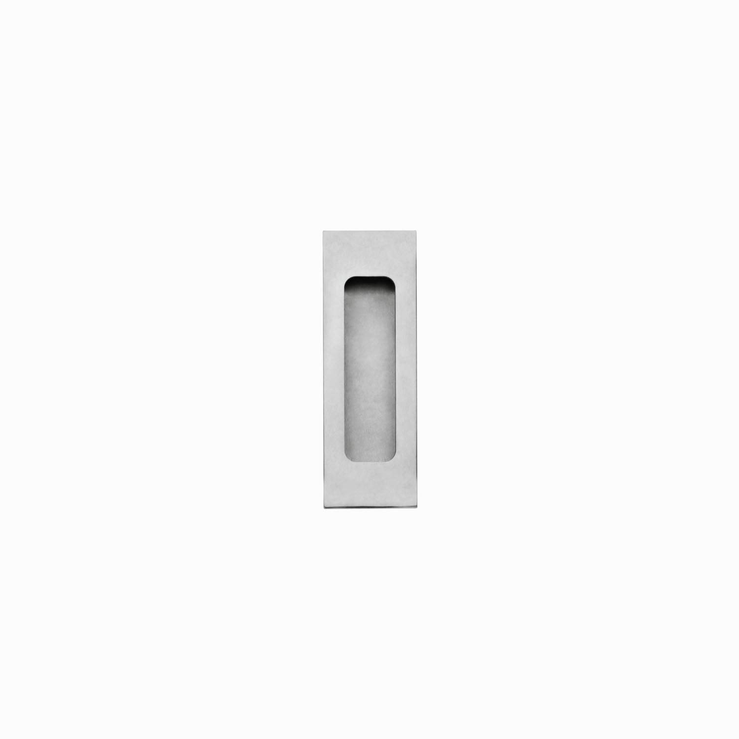 Intersteel 120 X 40 mm Satin Stainless Steel Rectangular Blind Recessed Sliding Door Flush Pull