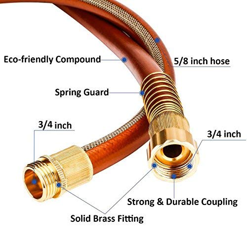 Greenbest Garden/Farm/Water Hose, Heavy Duty Kink Free, for Watering