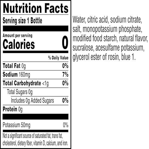 GATORADE THIRST QUENCHER ZERO SUGAR SPORTS DRINK, GLACIER FREEZE, 12OZ BOTTLE