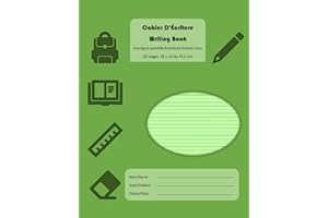 Writing Book, Interlined Dotted Lines, 32 page, 18.1 cm by 23.2 cm Notebook